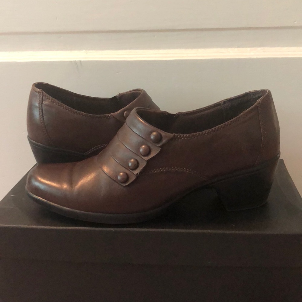 Clarks Bendables Leather Mules / Clogs Size 9